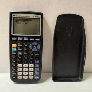 Texas Instruments TI-83 Plus Graphing Calculator - Black (83PL/TBL/1L1/A) Works